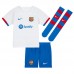 Barcelona Ferran Torres #7 Vonkajší Detský futbalový dres 2023-24 Krátky Rukáv (+ trenírky)